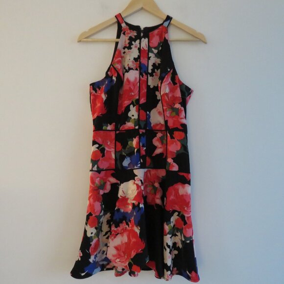 GUESS Floral Fit and Flare Sleeveless Asian Japanese Inspired Y2K - Size US 4 - Picture 2 of 15
